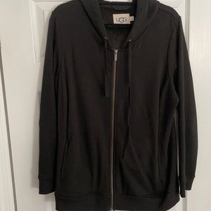 UGG ZIPPER SWEATSHIRT BLACK